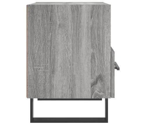 Naktsskapītis, Pelēks, 40X35X47,5 Cm, Inženierijas Koks Vidaxl