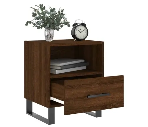 Öökapid 2 Tk, Pruun Tamm, 40 X 35 X 47,5 cm Tehispuit