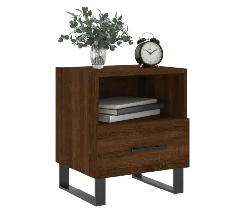 Öökapid 2 Tk, Pruun Tamm, 40 X 35 X 47,5 cm Tehispuit