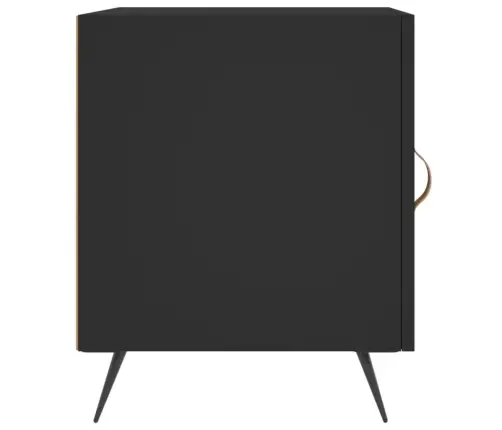 Naktsskapīši, 2 Gab., Melni, 40X40X50 Cm, Inženierijas Koks Vidaxl