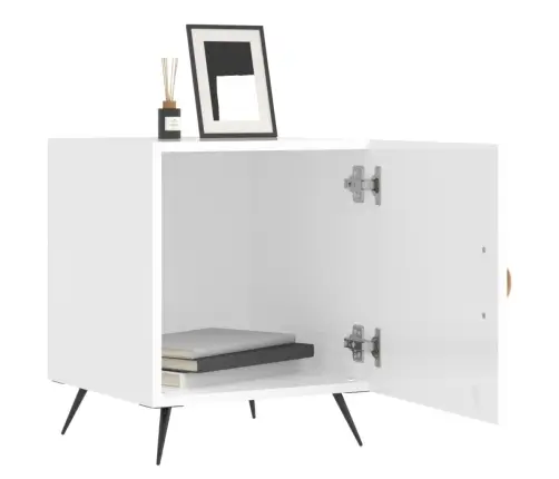 Naktsskapīši, 2 Gab., Balti, 40X40X50 Cm, Inženierijas Koks Vidaxl