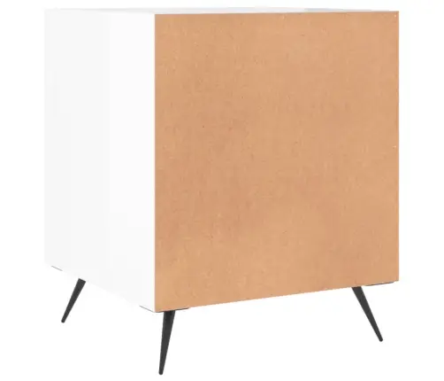 Naktsskapīši, 2 Gab., Balti, 40X40X50 Cm, Inženierijas Koks Vidaxl