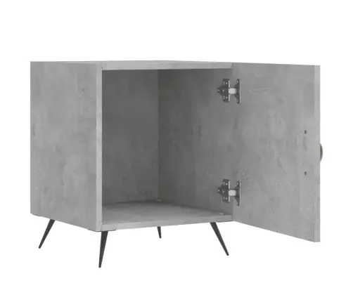 Naktsskapītis, Betona Pelēks, 40X40X50 Cm, Inženierijas Koks Vidaxl