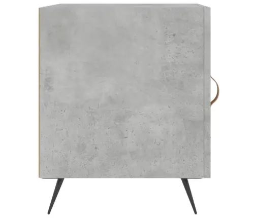 Naktsskapītis, Betona Pelēks, 40X40X50 Cm, Inženierijas Koks Vidaxl