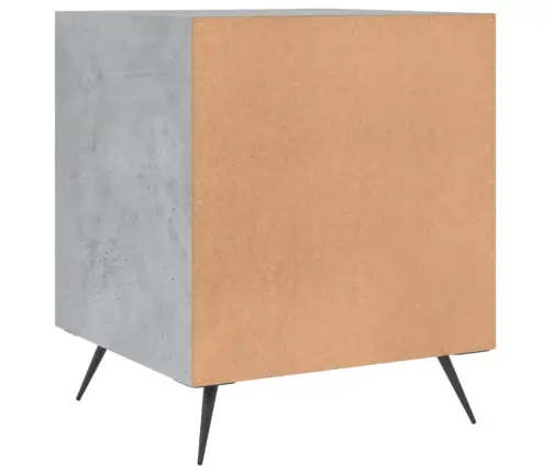 Naktsskapītis, Betona Pelēks, 40X40X50 Cm, Inženierijas Koks Vidaxl