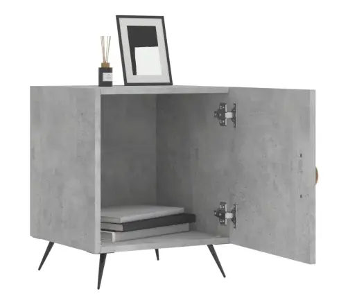 Naktsskapīši, 2 Gab., Pelēki, 40X40X50 Cm, Inženierijas Koks Vidaxl