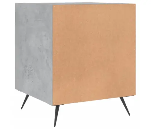 Naktsskapīši, 2 Gab., Pelēki, 40X40X50 Cm, Inženierijas Koks Vidaxl