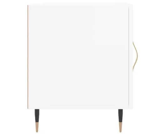 Naktinės Spintelės, 2Vnt., Baltos, 40X40X50cm Apdirbta Mediena