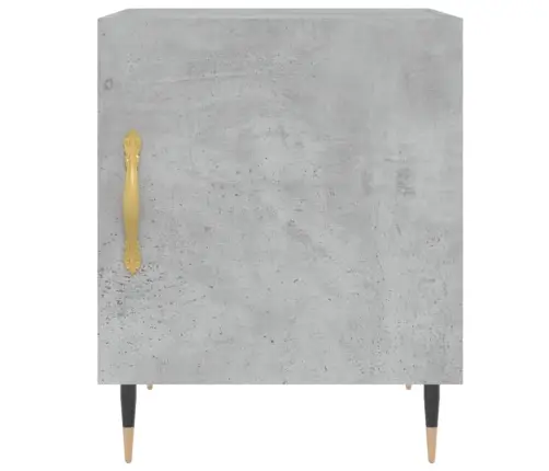 Naktsskapīši, 2 Gab., Pelēki, 40X40X50 Cm, Inženierijas Koks Vidaxl