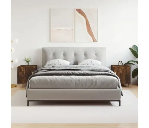 Öökapid 2 Tk, Suitsutatud Tamm, 40 X 40 X 50 cm Tehispuit