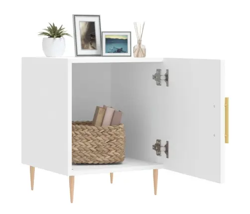 Öökapid 2 Tk, Valge, 40 X 40 X 50 cm Tehispuit