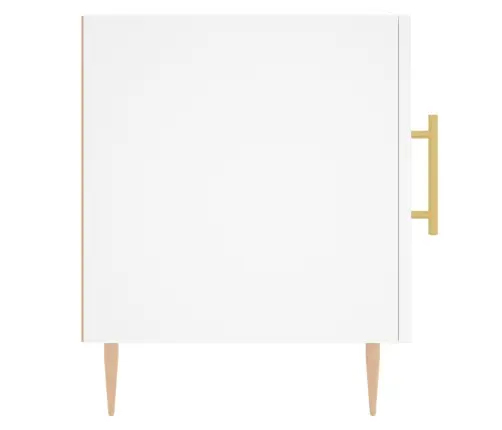 Öökapid 2 Tk, Valge, 40 X 40 X 50 cm Tehispuit
