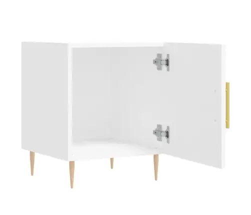 Öökapid 2 Tk, Valge, 40 X 40 X 50 cm Tehispuit