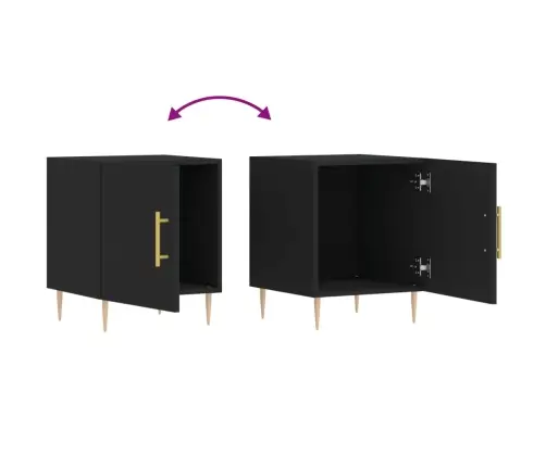 Öökapp, Must, 40 X 40 X 50 cm Tehispuit