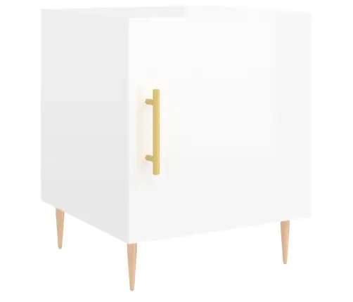 Naktsskapīši, 2 Gab., Balti, 40X40X50 Cm, Inženierijas Koks Vidaxl