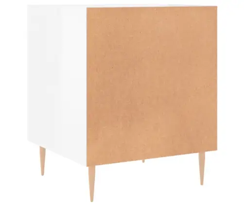 Naktsskapīši, 2 Gab., Balti, 40X40X50 Cm, Inženierijas Koks Vidaxl