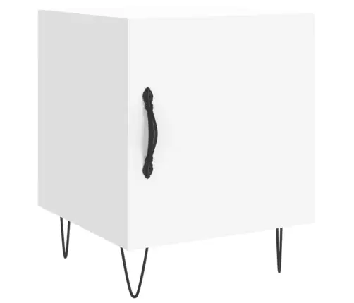 Naktsgaldiņš, Balts, 40X40X50 Cm, Inženierijas Koks Vidaxl