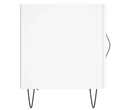 Naktsskapīši, 2 Gab., Balti, 40X40X50 Cm, Inženierijas Koks Vidaxl