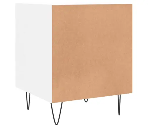 Naktsskapīši, 2 Gab., Balti, 40X40X50 Cm, Inženierijas Koks Vidaxl