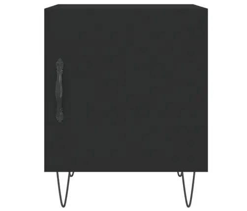 Naktsskapīši, 2 Gab., Melni, 40X40X50 Cm, Inženierijas Koks Vidaxl