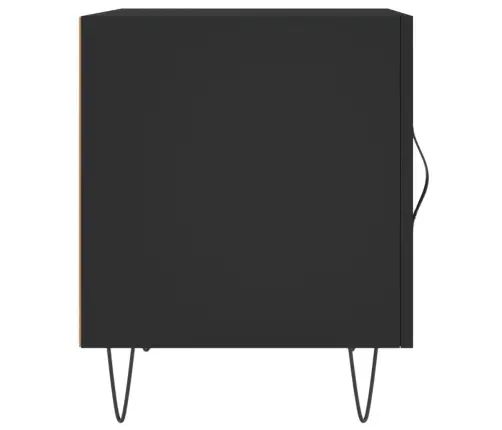 Naktsskapīši, 2 Gab., Melni, 40X40X50 Cm, Inženierijas Koks Vidaxl