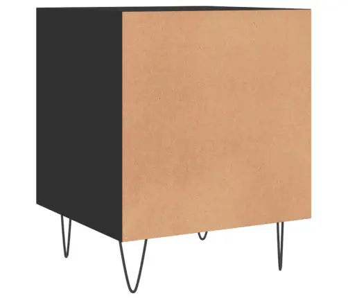 Naktsskapīši, 2 Gab., Melni, 40X40X50 Cm, Inženierijas Koks Vidaxl