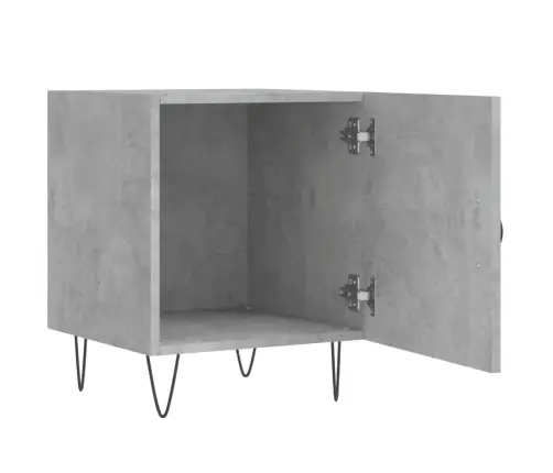 Naktsskapīši, 2 Gab., Pelēki, 40X40X50 Cm, Inženierijas Koks Vidaxl