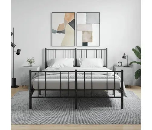 Naktsskapīši, 2 Gab., Pelēki, 40X40X50 Cm, Inženierijas Koks Vidaxl