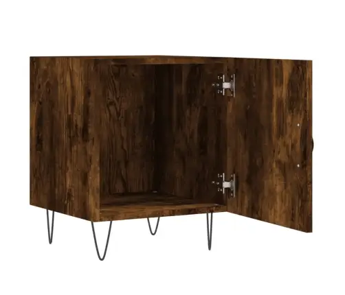 Öökapp, Suitsutatud Tamm, 40 X 40 X 50 cm Tehispuit Öökapp, Suitsutatud Tamm, 40 X 40 X 50 cm Tehispuit