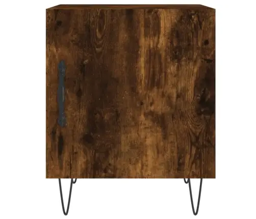 Naktinės Spintelės, 2Vnt., Dūminio Ąžuolo, 40X40X50cm Mediena