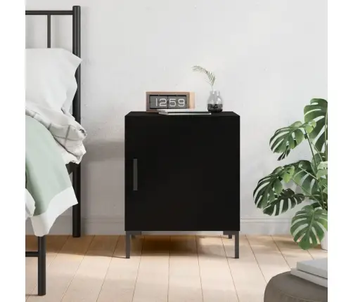 Naktsgaldiņš, Melns, 40X40X50 Cm, Inženierijas Koks Vidaxl