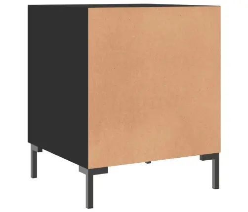 Naktsskapīši, 2 Gab., Melni, 40X40X50 Cm, Inženierijas Koks Vidaxl Naktsskapīši, 2 Gab., Melni, 40X40X50 Cm, Inženierijas Koks Vidaxl