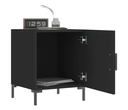 Naktsskapīši, 2 Gab., Melni, 40X40X50 Cm, Inženierijas Koks Vidaxl Naktsskapīši, 2 Gab., Melni, 40X40X50 Cm, Inženierijas Koks Vidaxl