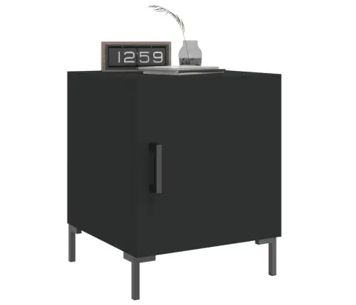 Naktsskapīši, 2 Gab., Melni, 40X40X50 Cm, Inženierijas Koks Vidaxl Naktsskapīši, 2 Gab., Melni, 40X40X50 Cm, Inženierijas Koks Vidaxl