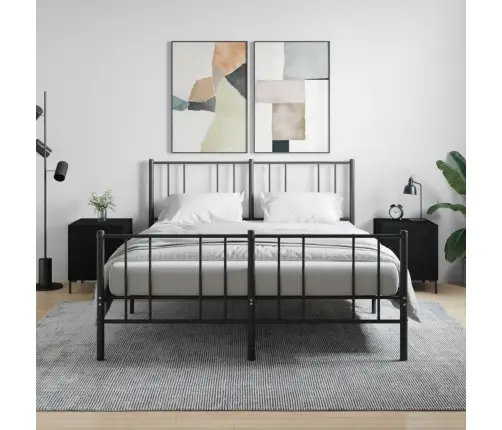 Naktsskapīši, 2 Gab., Melni, 40X40X50 Cm, Inženierijas Koks Vidaxl Naktsskapīši, 2 Gab., Melni, 40X40X50 Cm, Inženierijas Koks Vidaxl