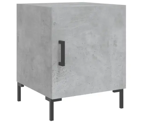 Naktsskapītis, Betona Pelēks, 40X40X50 Cm, Inženierijas Koks Vidaxl