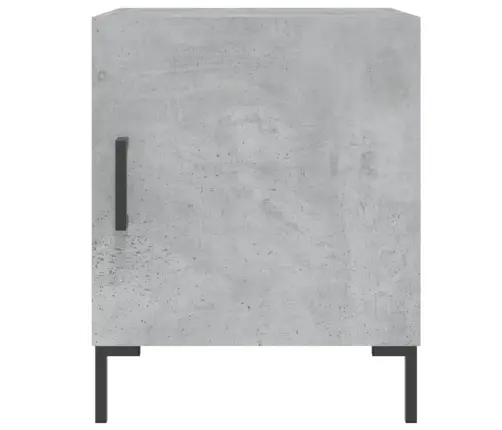 Naktsskapītis, Betona Pelēks, 40X40X50 Cm, Inženierijas Koks Vidaxl