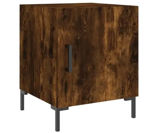 Öökapid 2 Tk, Suitsutatud Tamm, 40 X 40 X 50 cm Tehispuit