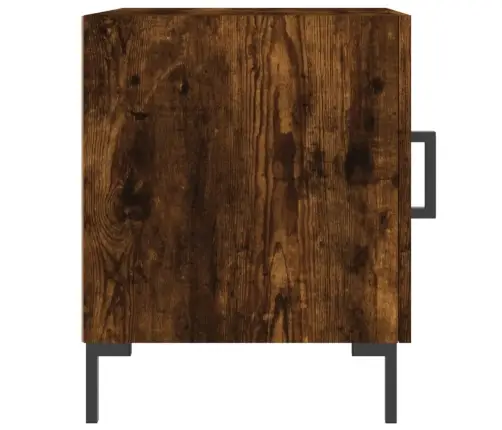 Öökapid 2 Tk, Suitsutatud Tamm, 40 X 40 X 50 cm Tehispuit