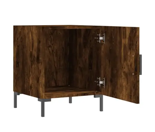 Öökapid 2 Tk, Suitsutatud Tamm, 40 X 40 X 50 cm Tehispuit