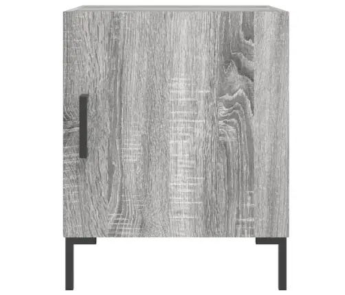 Naktsskapītis, Pelēcīga Ozola, 40X40X50 Cm, Inženierijas Koks Vidaxl