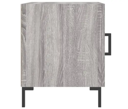 Naktinės Spintelės, 2Vnt., Pilkos Ąžuolo, 40X40X50cm Mediena