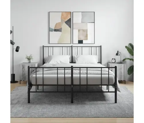 Naktinės Spintelės, 2Vnt., Pilkos Ąžuolo, 40X40X50cm Mediena