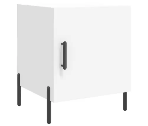 Naktsskapīši, 2 Gab., Balti, 40X40X50 Cm, Inženierijas Koks Vidaxl