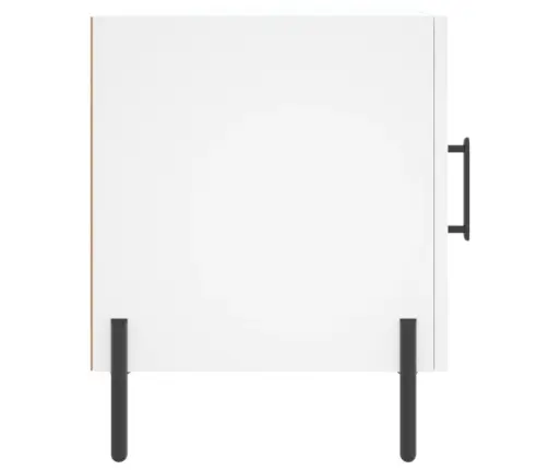 Naktsskapīši, 2 Gab., Balti, 40X40X50 Cm, Inženierijas Koks Vidaxl