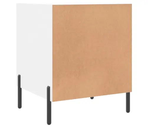 Naktsskapīši, 2 Gab., Balti, 40X40X50 Cm, Inženierijas Koks Vidaxl