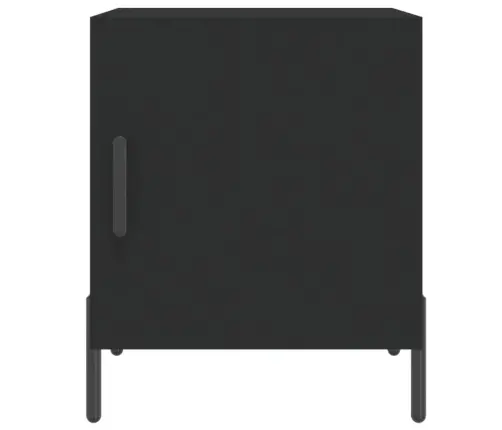 Naktsskapīši, 2 Gab., Melni, 40X40X50 Cm, Inženierijas Koks Vidaxl