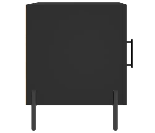 Naktsskapīši, 2 Gab., Melni, 40X40X50 Cm, Inženierijas Koks Vidaxl