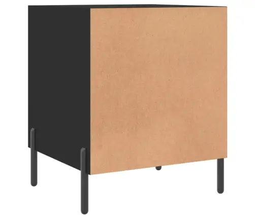 Naktsskapīši, 2 Gab., Melni, 40X40X50 Cm, Inženierijas Koks Vidaxl