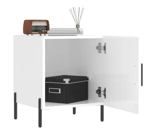 Naktsskapīši, 2 Gab., Balti, 40X40X50 Cm, Inženierijas Koks Vidaxl